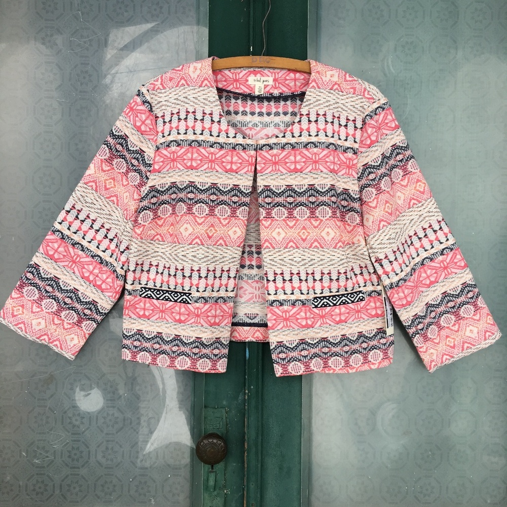 Tribal Crop Jacket NWT